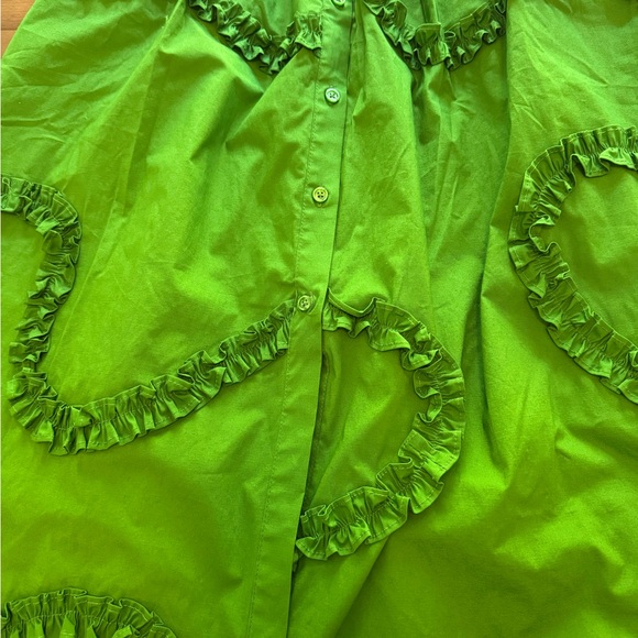 NWT Ribbon Short Sleeve Midi Shirtdress kate spade new york x Target Green XS - Picture 6 of 12